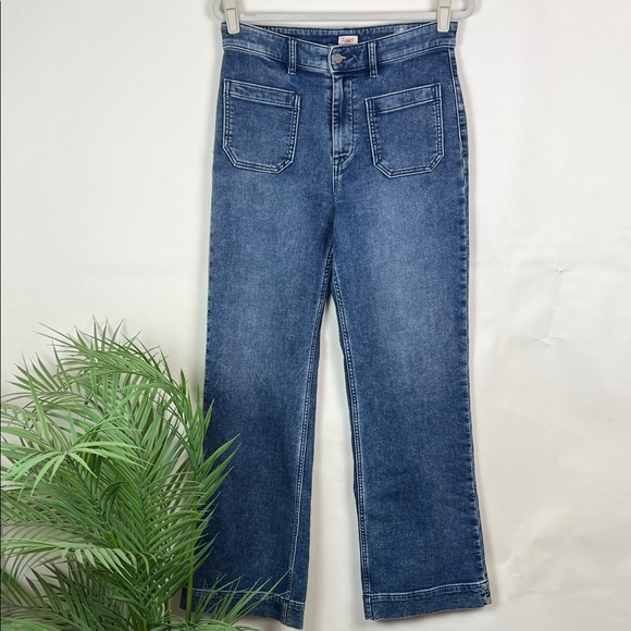 Faherty Blue Flare & Wide Leg Jeans - Picture 2 of 14